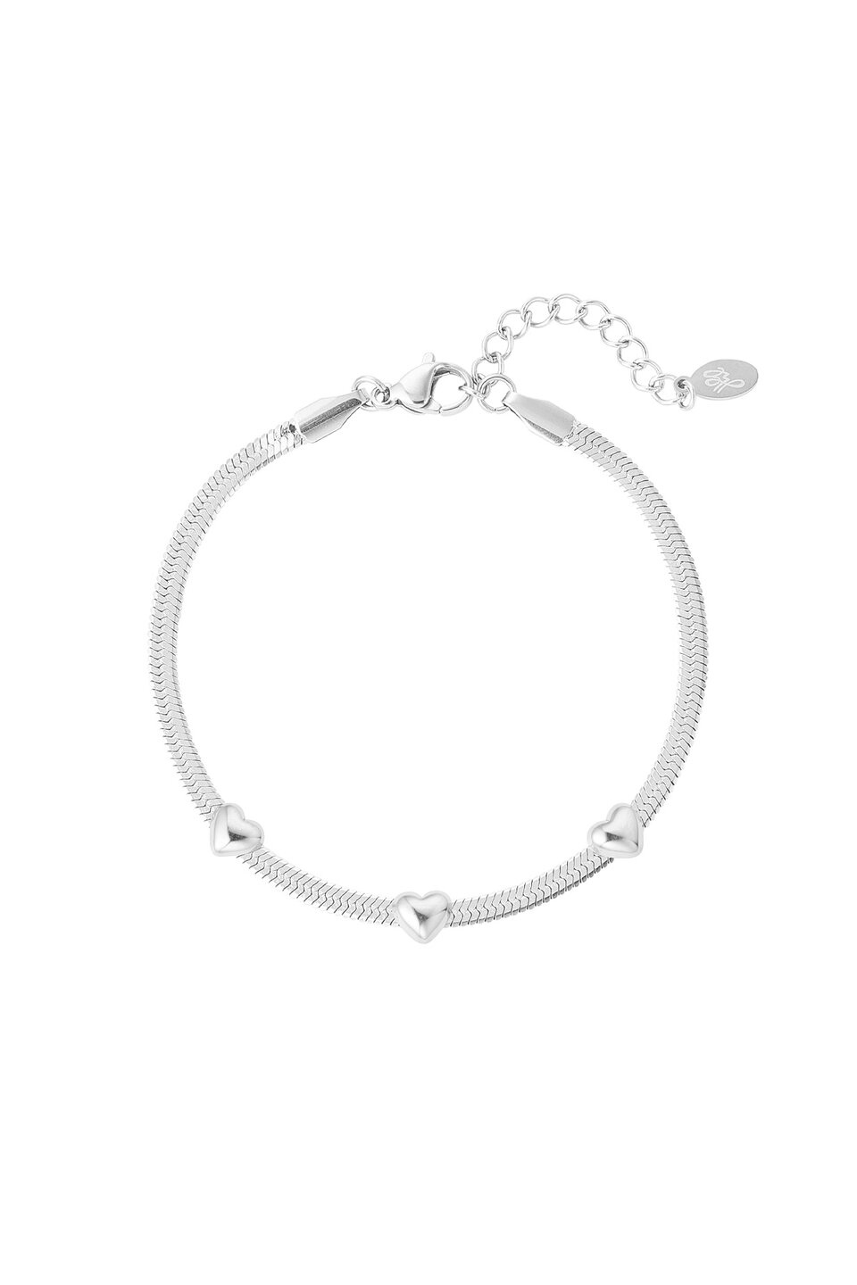 Bracelet hearts Silver