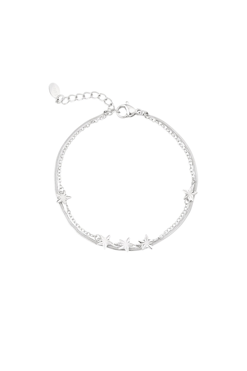 Stars Layer Bracelet Silver