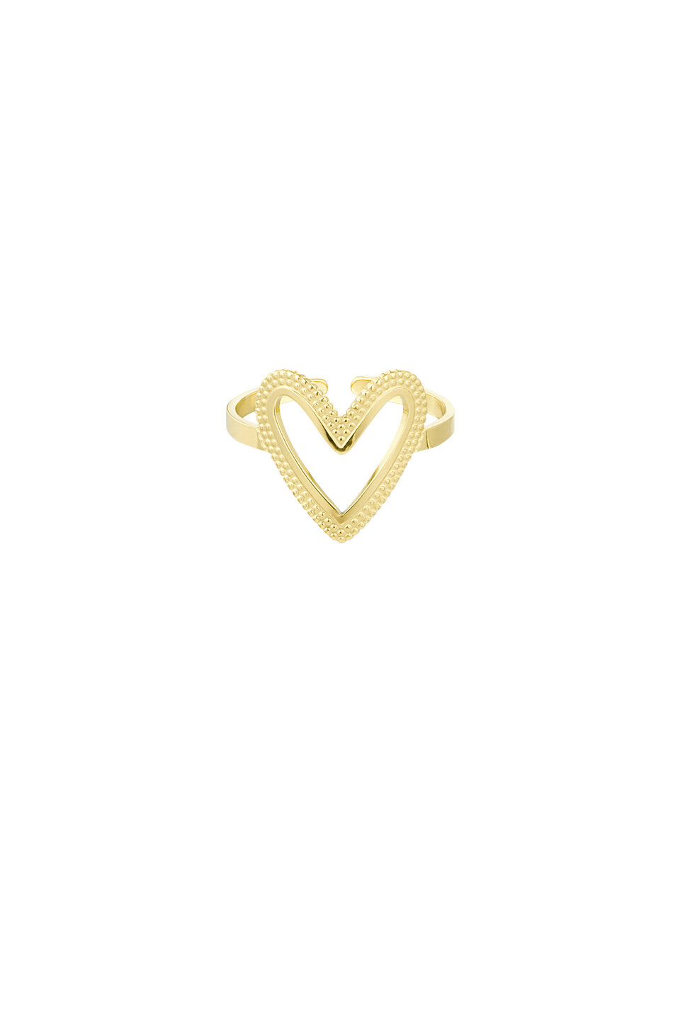 Ring open heart Gold