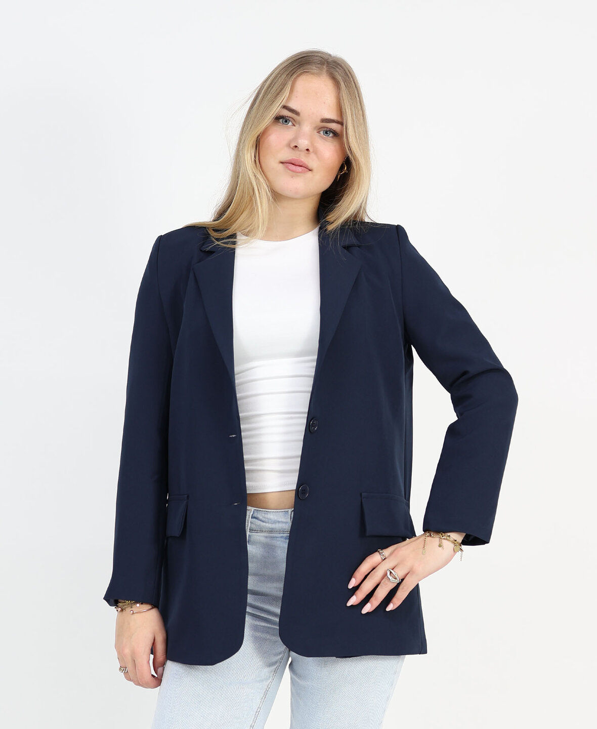 Sanne Blazer Navy Blue