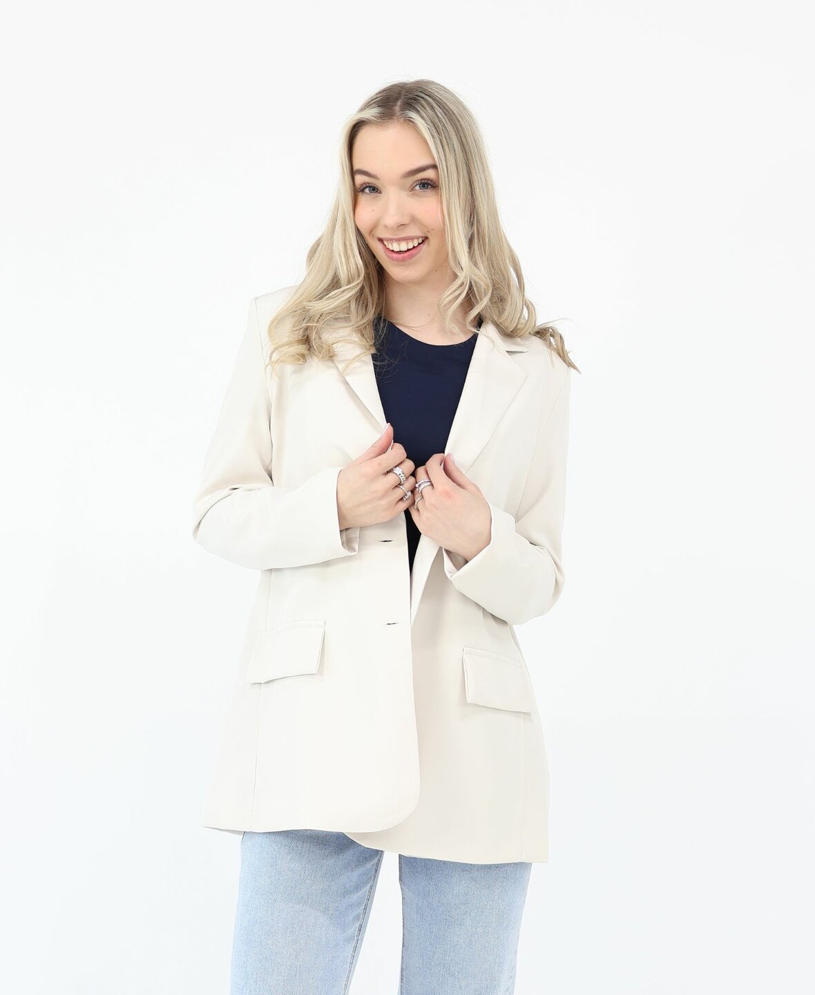 Sanne Split Blazer Beige