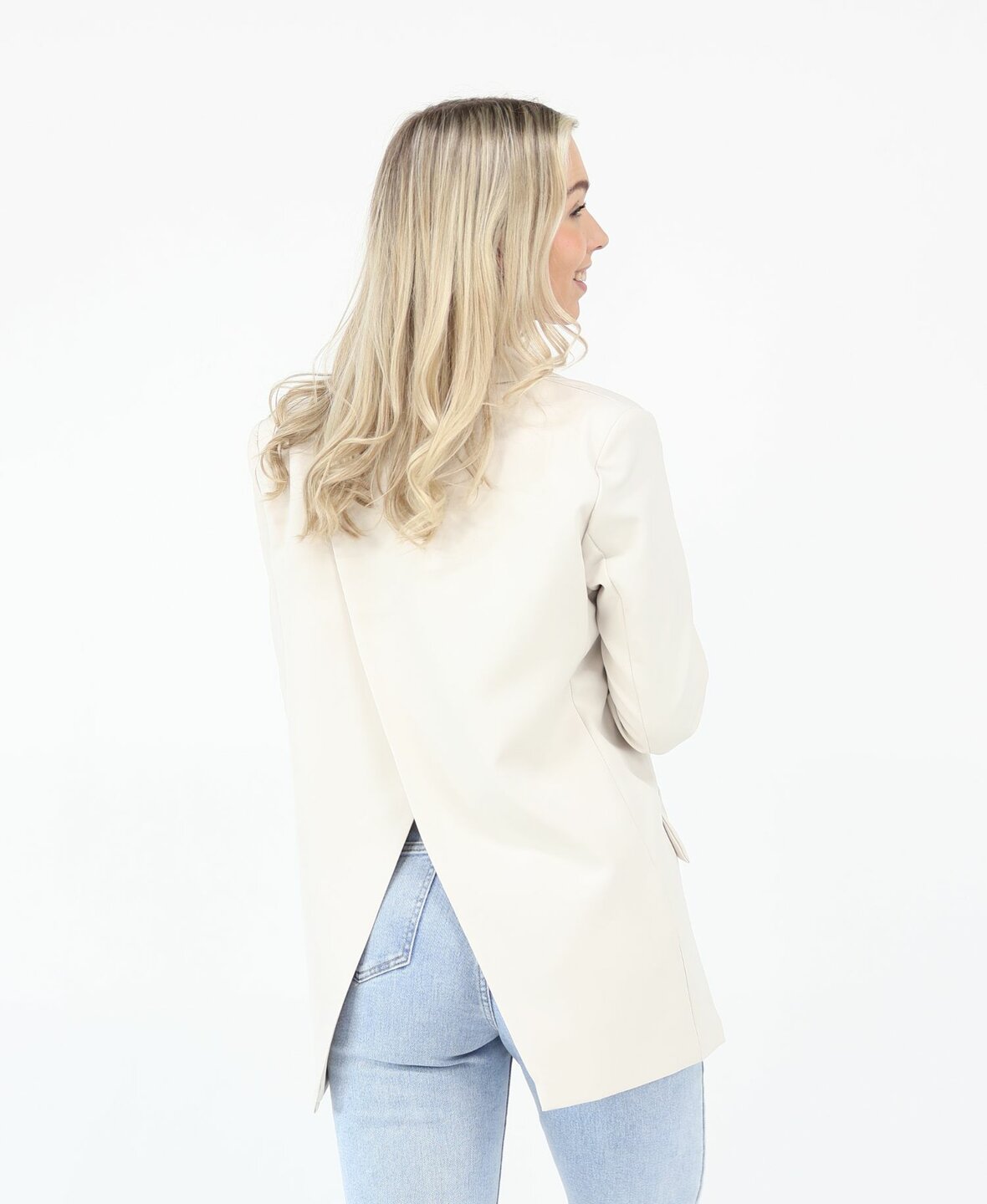 Sanne Split Blazer Beige